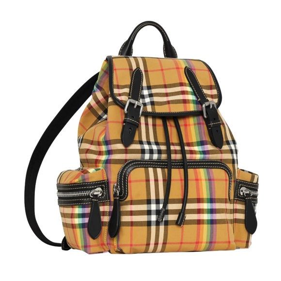 Burberry Handbags - New Burberry Medium Rucksack Check Backpack